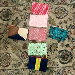 The pink one has stain on back I will try to get it off